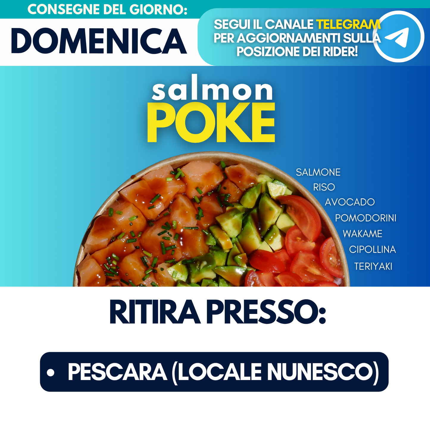 Salmon Poke - Domenica 7
