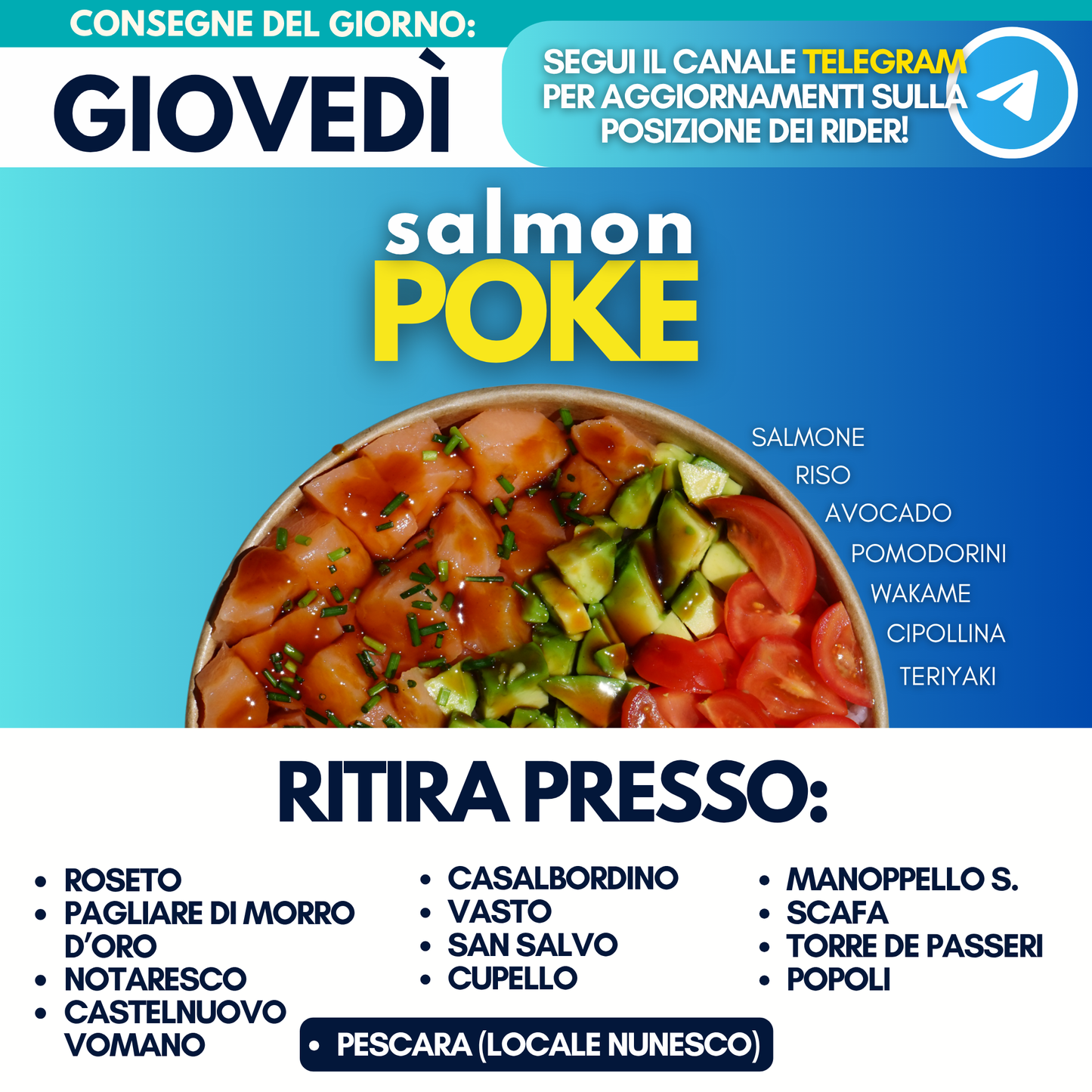 Salmon Poke - Giovedì 11