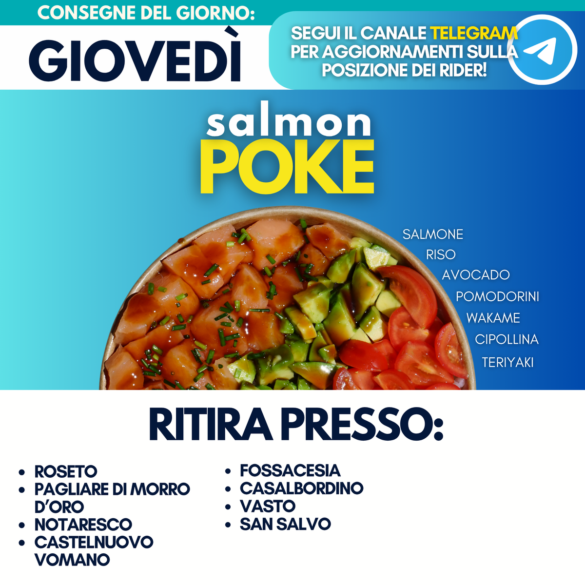 Salmon Poke - Giovedì 17