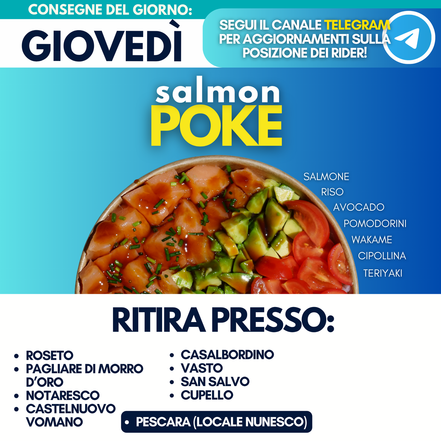 Salmon Poke - Giovedì 30