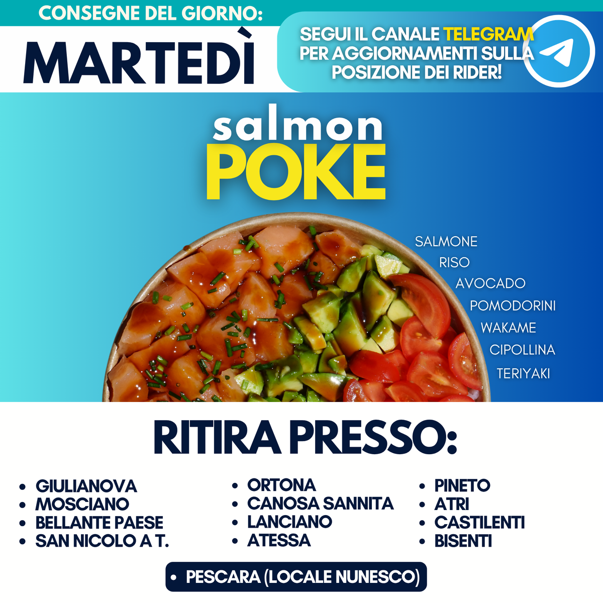 Salmon Poke - Martedì 22