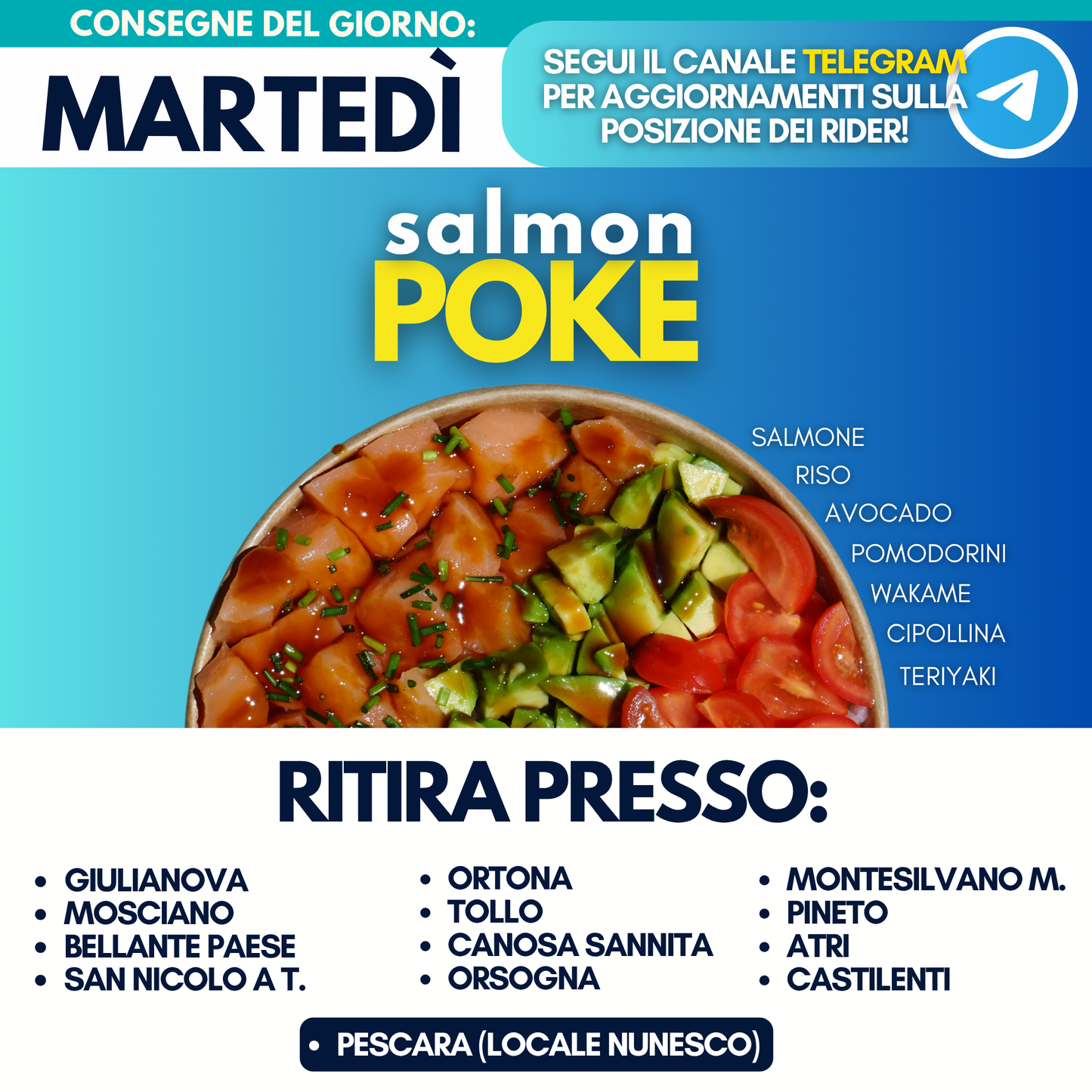 Salmon Poke - Martedì 9