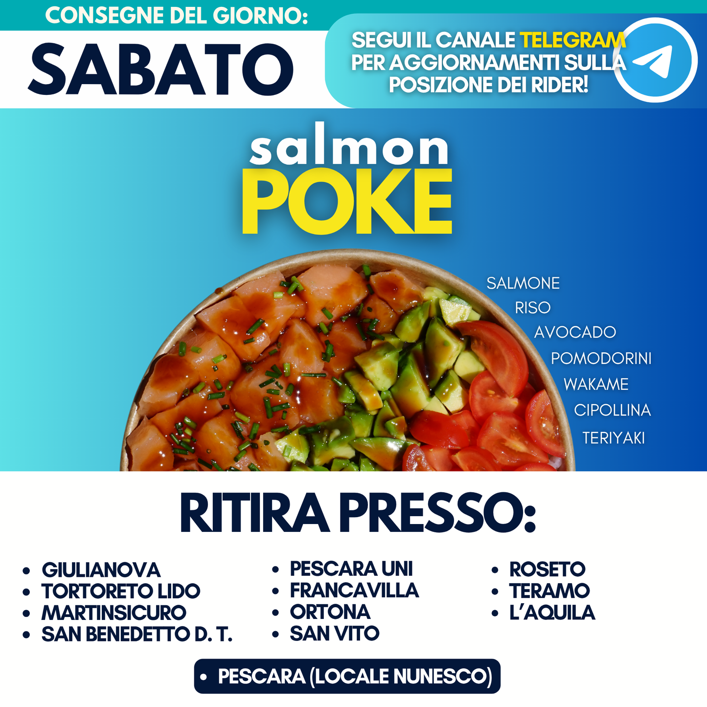Salmon Poke - Sabato 1