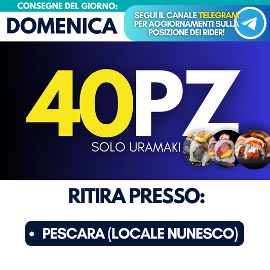 Sushi Prime Box 40 Pezzi - Domenica 7