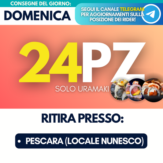 Sushi Prime Box 24 Pezzi - Domenica 21