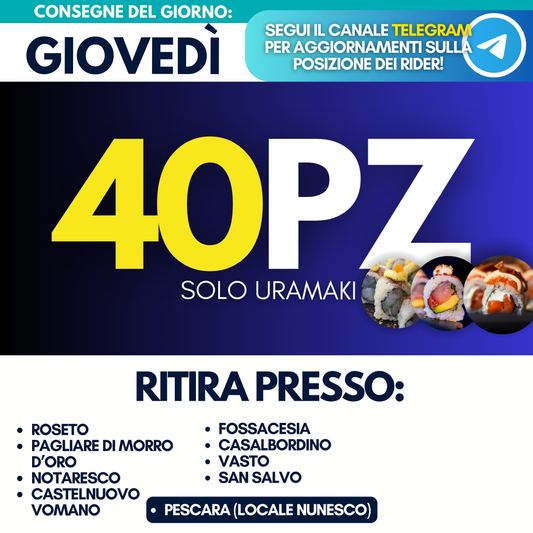 Sushi Box 40 Pezzi - Giovedì 17
